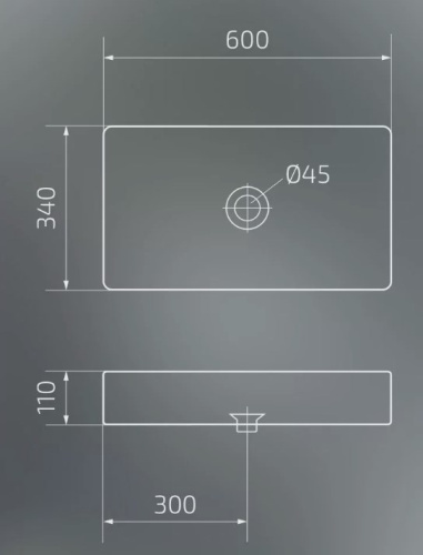 Умывальник Gid BL9396