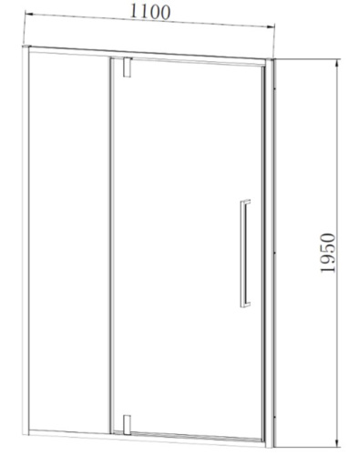Душевая дверь Vincea Slim-N VDP-4SN110CL