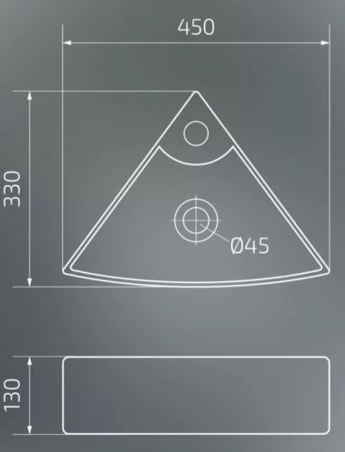 Умывальник Gid N9067b