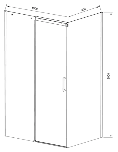 Душевой уголок Vincea Dice VSR-4D9016CL