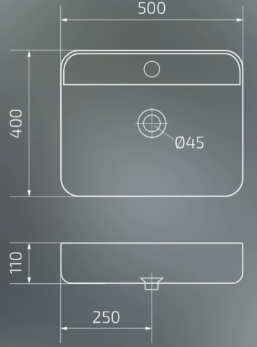 Умывальник Gid Bm9550