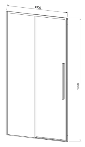 Душевая дверь Vincea Slim-N VDS-4SN130CLB