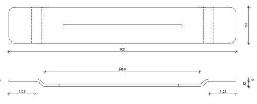 Полка для ванной Decor Walther Stone WAN 0973160