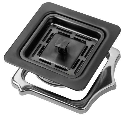 Сменная горловина (квадратная) для измельчителя пищевых отходов black