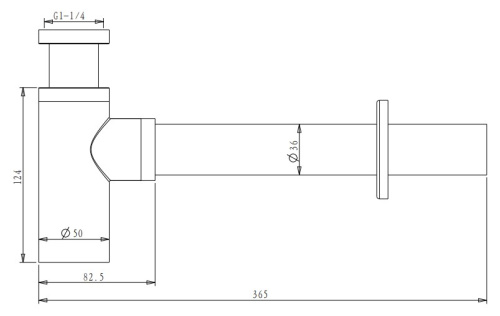 Сифон для раковины Nemo NM-SI01BG brush gold