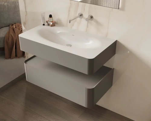 Тумба подвесная Vincea Caprise VMC-4CA100MLG светло-серый матовый