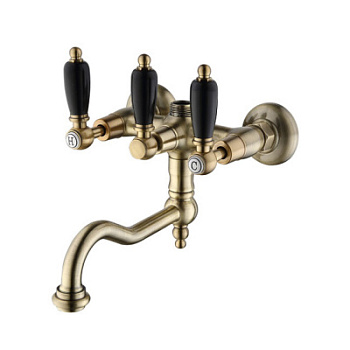 Смеситель для ванны Caprigo Adria-classic Black Edition 03B-518-VOT