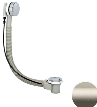 Слив-перелив полуавтоматический для ванны Remer 96PXV, сталь