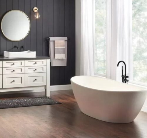 Смеситель для ванны Rea Ortis Black B0232