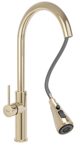 Смеситель для мойки Rea Nest Gold B2058
