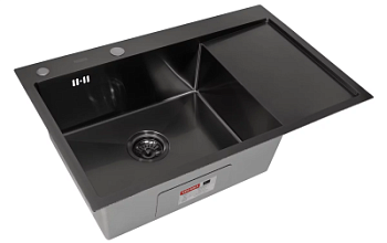 Мойка кухонная Arfeka Eco AR 780*500 L black PVD NANO