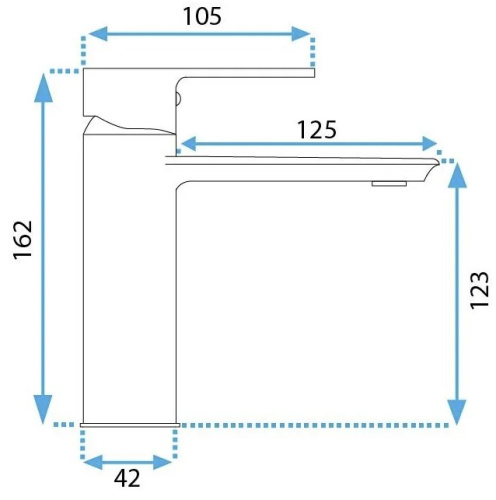 Смеситель для умывальника Rea Veneta gold matt B3010