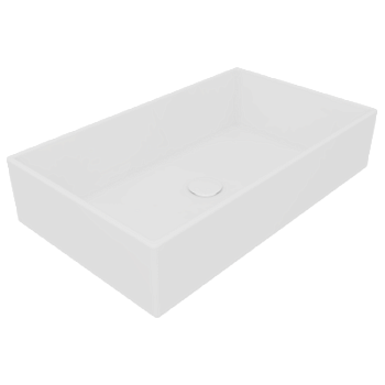Раковина накладная 60х35,5 см GSG Ceramic Design Box BXLA60000, белый глянцевый