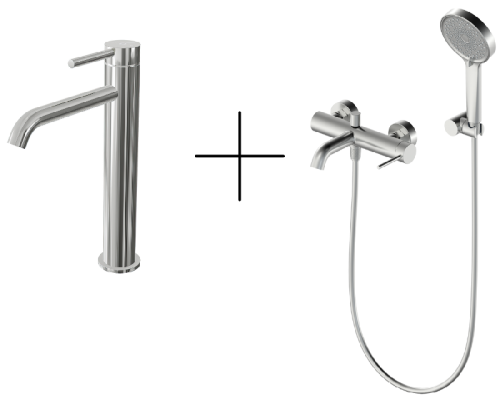 Душевая система для ванны со смесителем Oliveeka OL-639017+88239017-BN