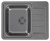 Мойка для кухни Alveus LINE MONARCH 110-ANTHRACITE 610x500 1145002