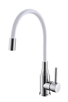 Смеситель для кухни Alveus FLEXA WHITE SAT 1147019
