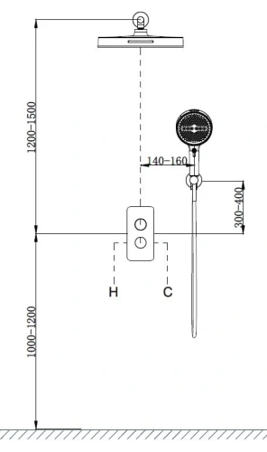 Душевая система Vincea Domus VSFW-5DM0GM