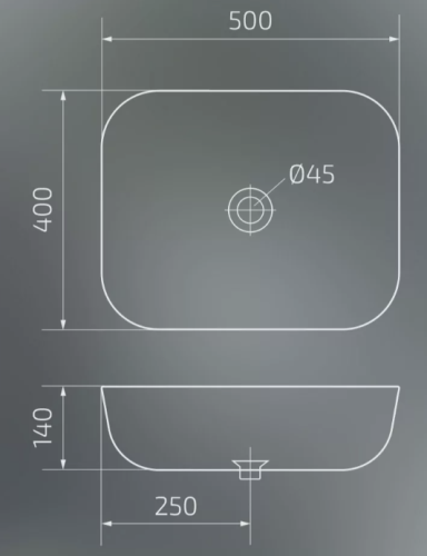 Умывальник Gid K397G125