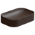 Раковина накладная 60x42 см GSG Ceramic Design Easy EALAVTP60035, Cacao Matt