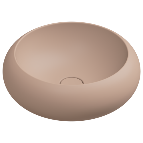 Раковина накладная 42 см GSG Ceramic Design Petra PELAV42032, Cipria Matt