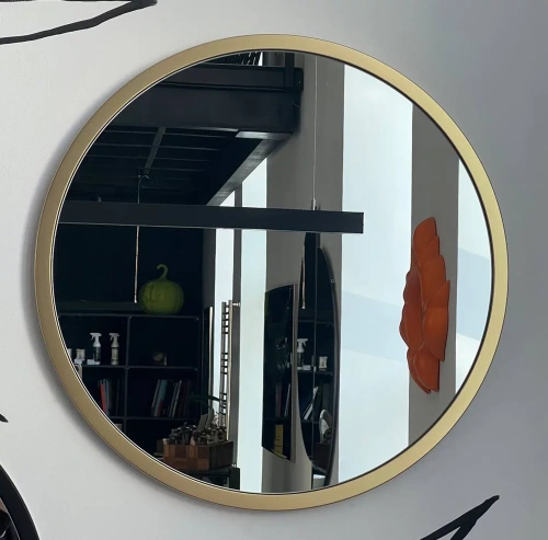 Зеркало Vela Лофт 90 круг золото матовое ZK88457