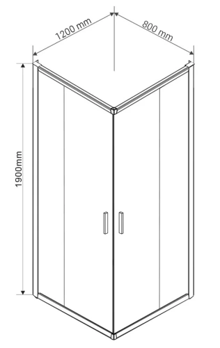 Душевой уголок Vincea Garda VSS-1G8012CH