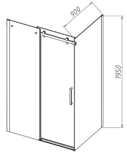 Душевой уголок Vincea Como-N VSR-4CN9015CGB