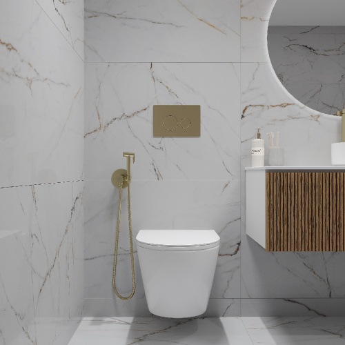 Комплект Oliveeka инсталляция OL-MQ-003 с унитазом OL-6016 и кнопкой OL-R22-BG