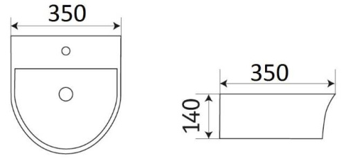 Умывальник CeramaLux 78370