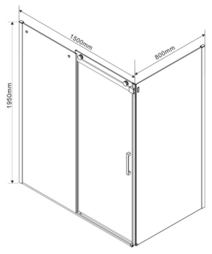 Душевой уголок Vincea Como VSR-1C8015CL