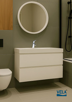 Тумба подвесная Vela Мира 80П под Classica (белая матовая) TU7166