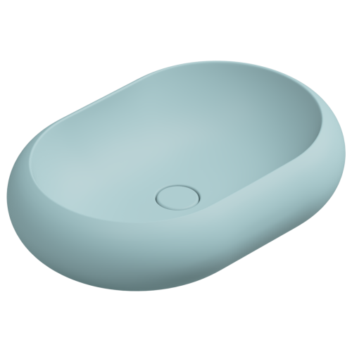 Раковина накладная 60x42 см GSG Ceramic Design Petra PELAV60037, Ice Matt