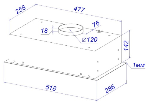 Вытяжка кухонная Zorg CLASSICO 850 52 M белая