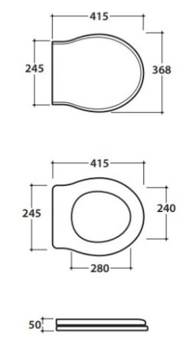 Сиденье с системой soft close Globo Paestum PS24RN