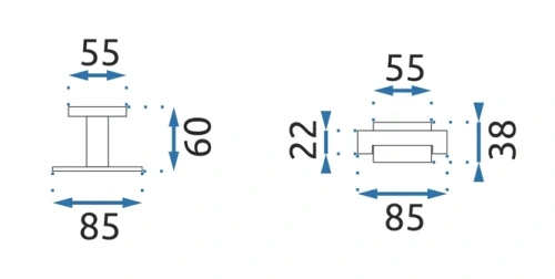 Крючок вешалка для полотенца Rea OSTE 03 gold 80040
