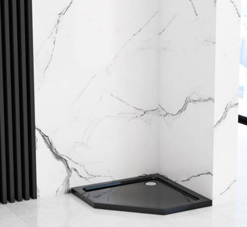 Душевой поддон Rea Diamond Black 90x90 K8543