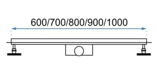Трап для душа Rea Pure Neo Mirror Gold Pro 1000 G5611
