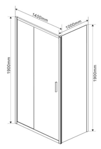 Душевой уголок Vincea Garda VSR-1G1014CLG