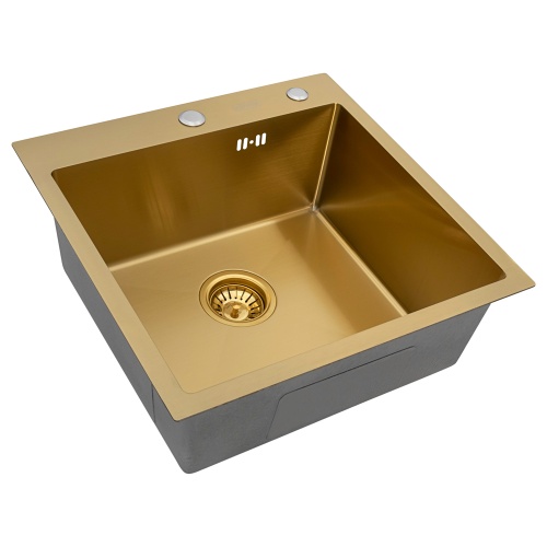 Мойка кухонная Arfeka Eco AR 500*500 gold PVD NANO