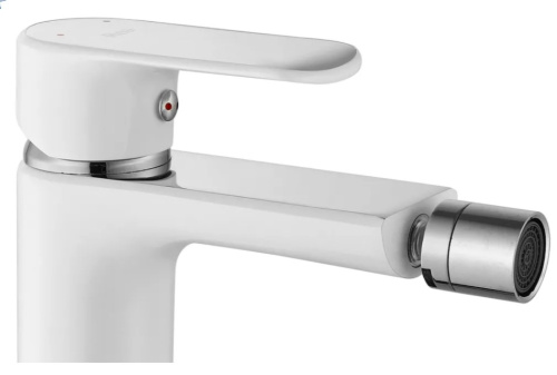 Смеситель для биде Rea Bloom White Chrome B9916