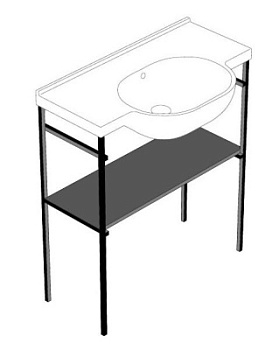 Структура напольная для раковины Globo Mode ME004SAR