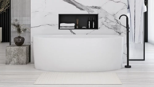 Полка врезная Rea 06 black matt 05605