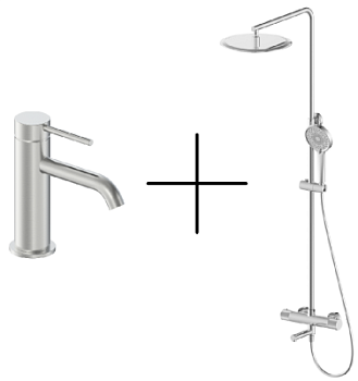 Душевая стойка со смесителем Oliveeka OL-739902+88139017-BN