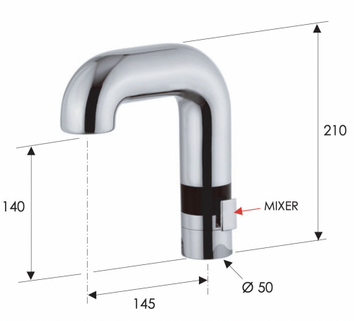 Смеситель сенсорный для раковины Remer Sensor SE14