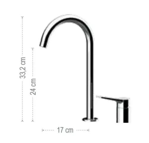 Смеситель для раковины Remer Slash SL57LXV, сталь