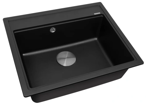Мойка кухонная Zorg Rock 60 premium black metallic