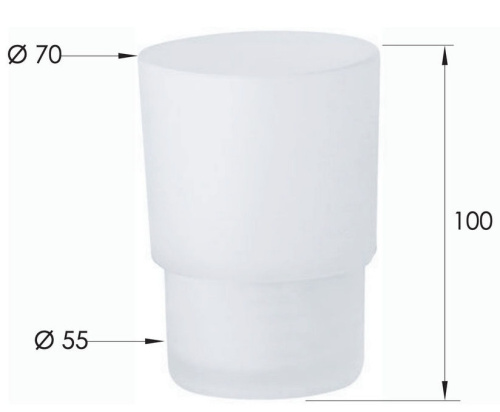 Стакан без опоры Remer SQ ACGL15