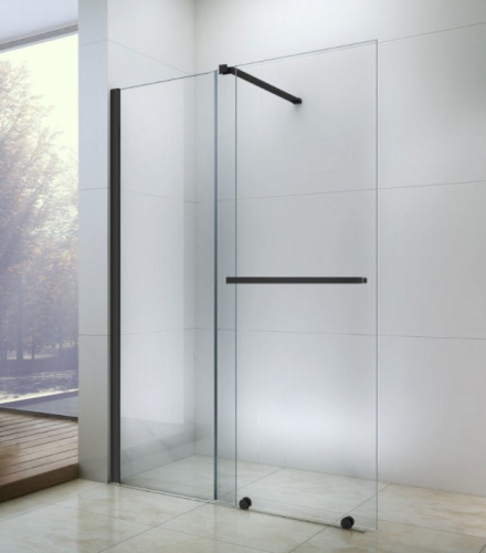 Душевая стенка Rea Cortis Black 120 K8880