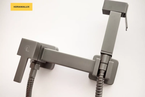 Гигиенический душ CeramaLux DBS/008 вороненая сталь