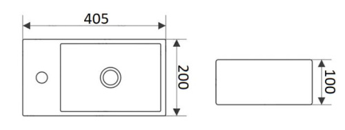 Умывальник CeramaLux 9048DR